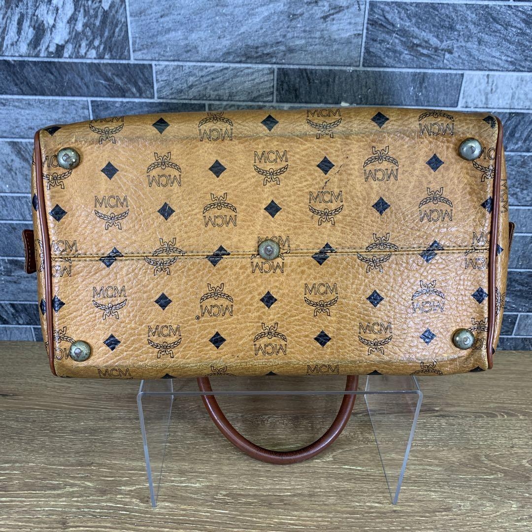 ヴィンテージ　MCM　A6631　レザー　ミニボストンバッグ　MUNCHEN