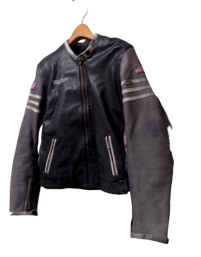TRIUMPH 牛革 シングルライダースジャケット L//ライディング