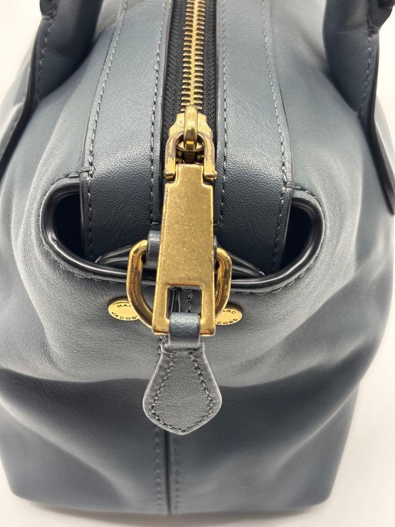 【ショッパー付】マークジェイコブス　グレー ショルダー　ハンドバッグ　2way