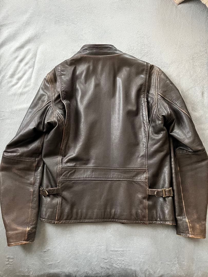 AVIREX ダークブラウン　シングルライダース