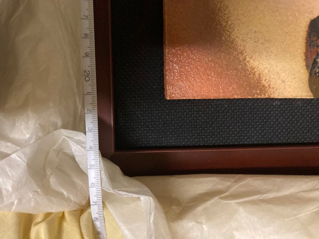 白い花の絵 作品 木製箱入り