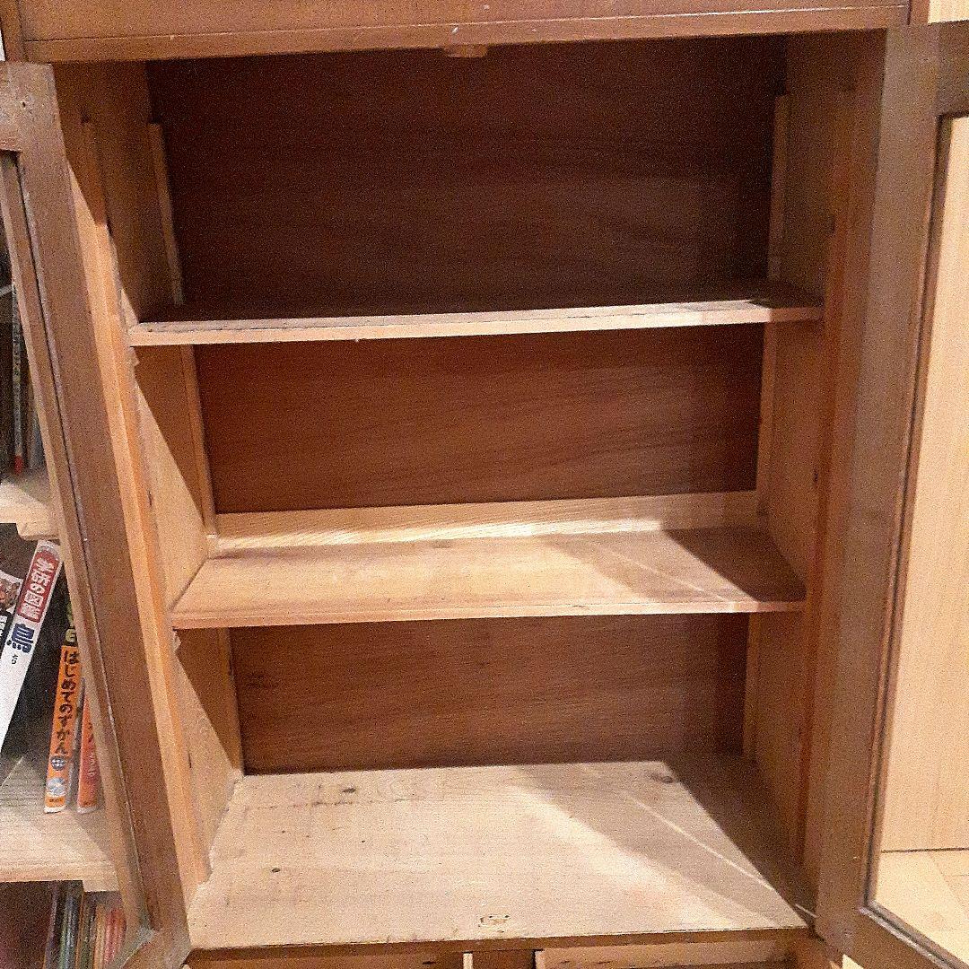 期間限定値下げ【ヴィンテージ】ガラス扉 食器棚 水屋 飾り棚 収納棚