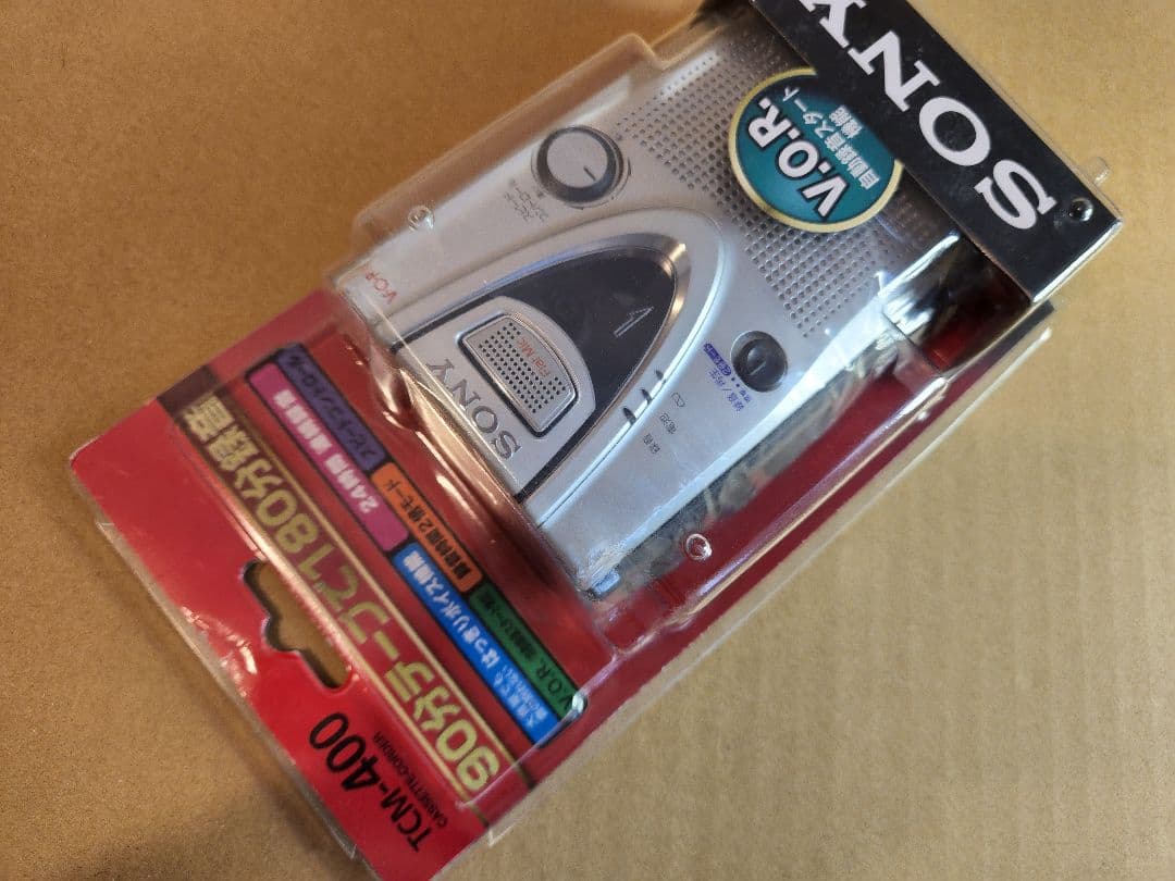 未使用 SONY カセットレコーダー 当時もの ソニー 録音 盗聴 テープ 再生