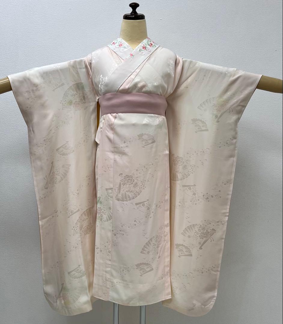 振り袖　フルセット　別誂長襦袢付　ブルー　成人式　金彩加工　金通し　714