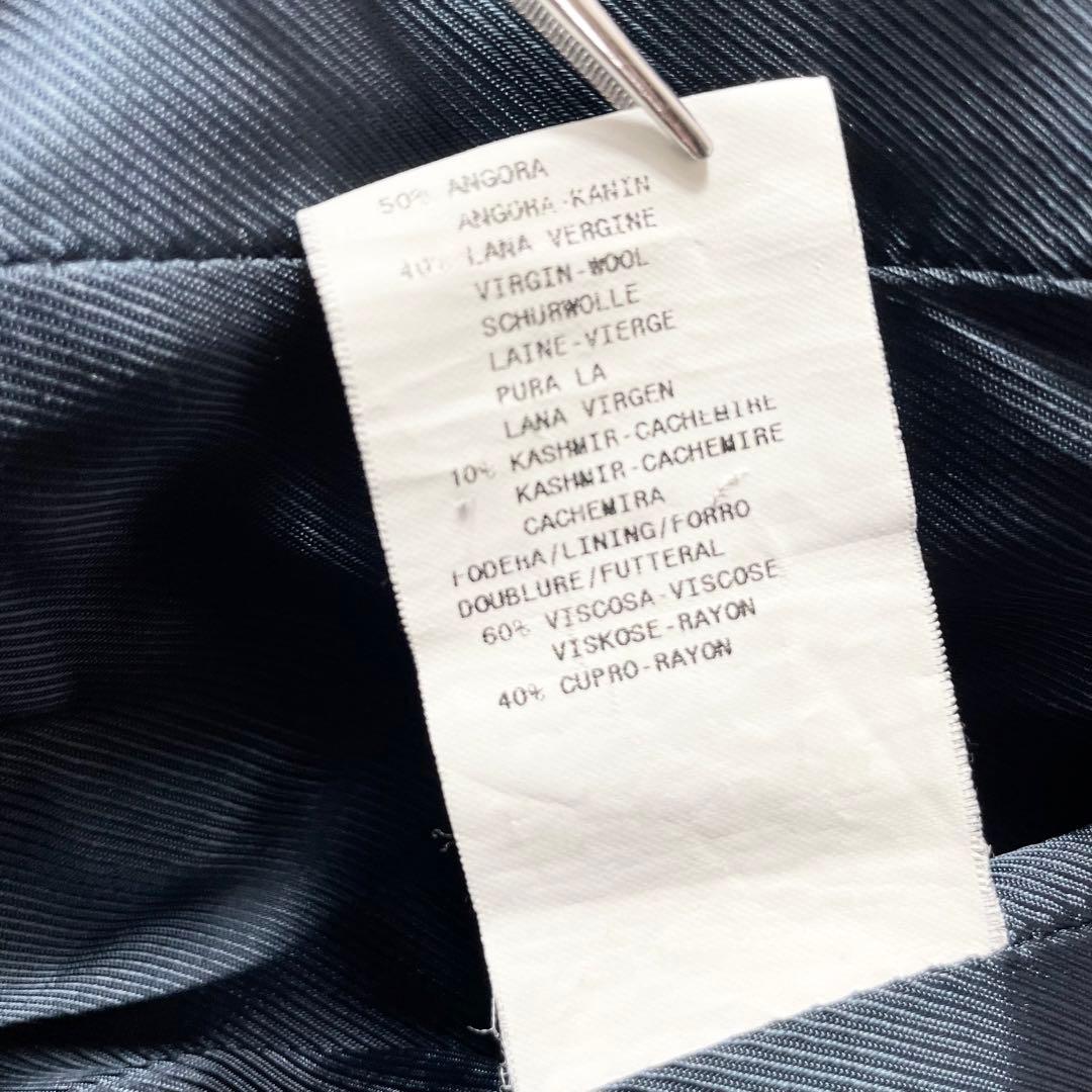 ✨美品 アルマーニ チェスターコート マキシ丈 カシミヤ アンゴラ 希少XL