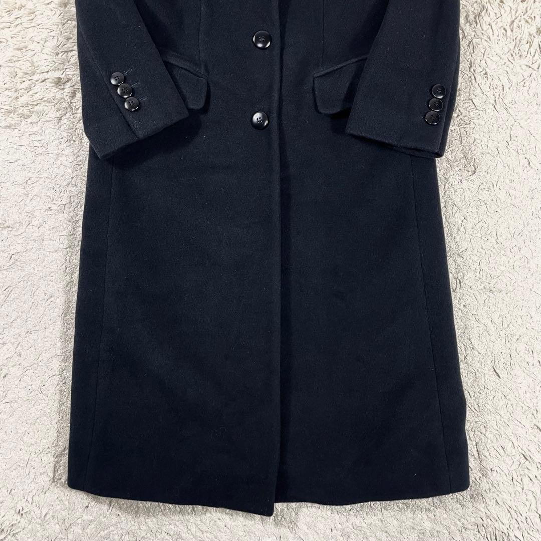 ✨美品 アルマーニ チェスターコート マキシ丈 カシミヤ アンゴラ 希少XL