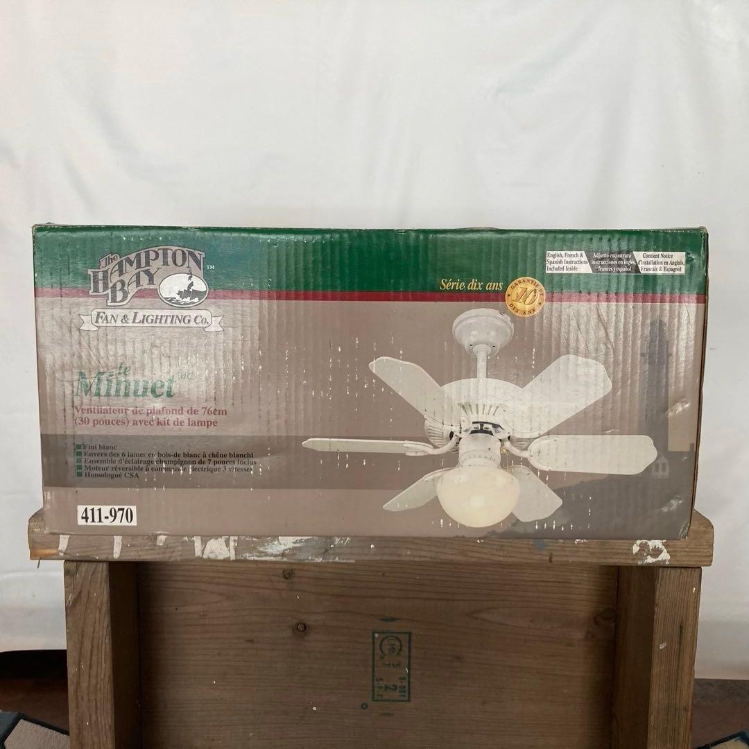 未開封1998Hampton Bay Minuet 30インチ シーリングファン