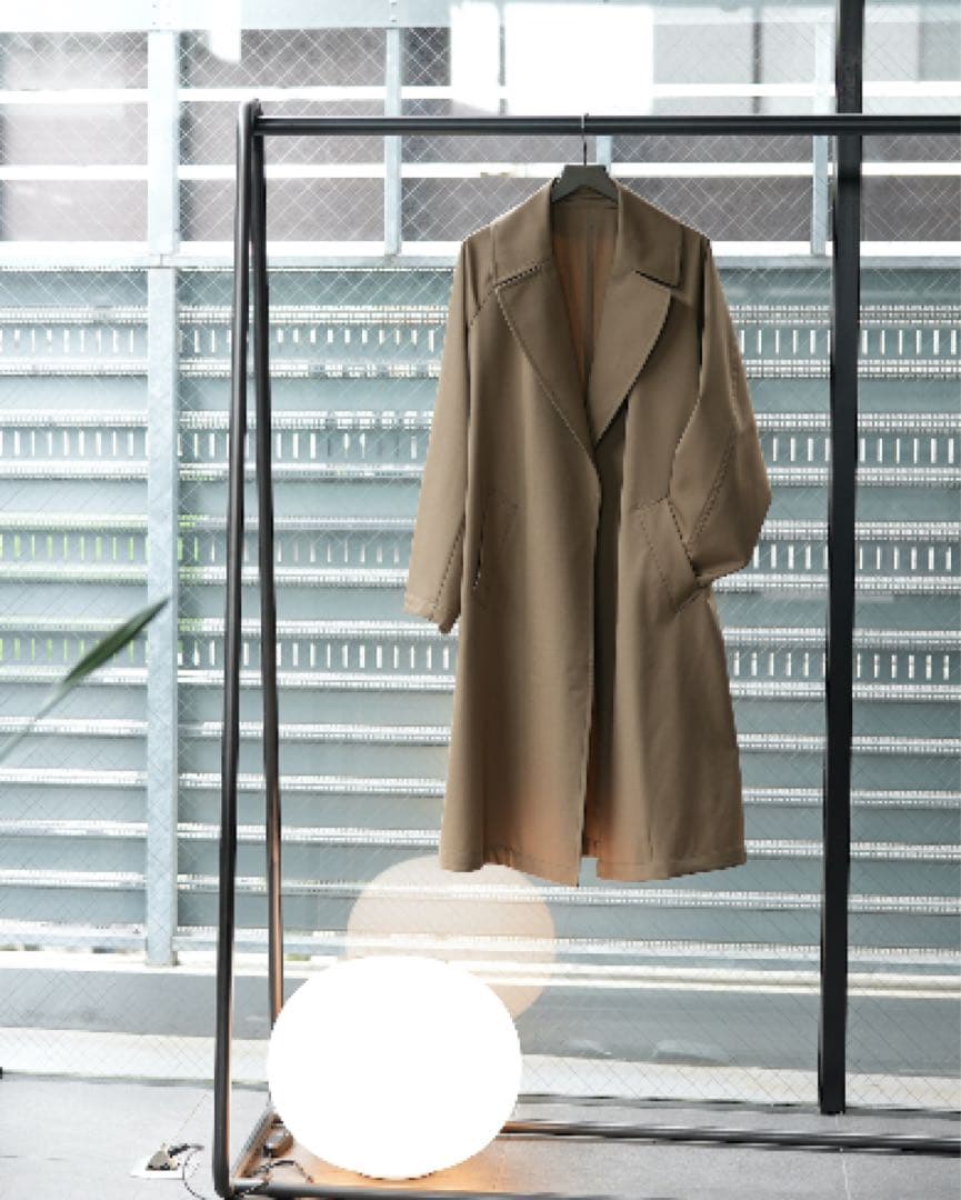 m*r様 MBハイエンド 尾州ウール タイロッケンコート (ベージュ)