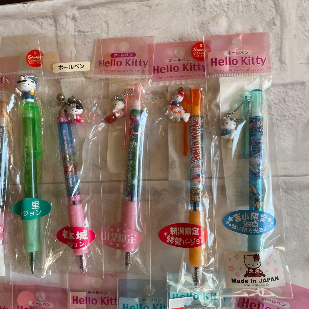 ハローキティご当地ボールペン35本/シャープペン2本　おまけ6本