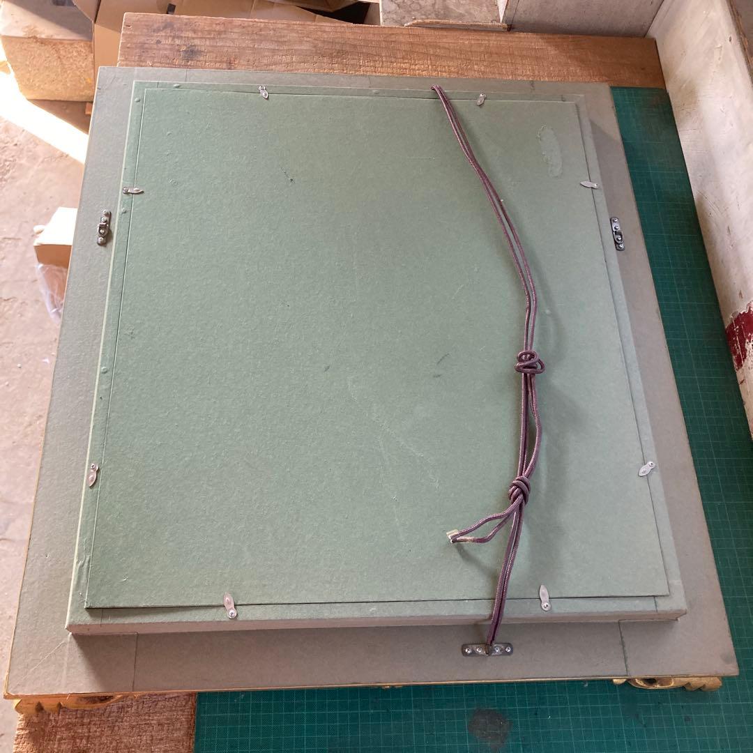 F10号 油彩額縁 ゴールドフレーム アートフレーム 金色 ガラス