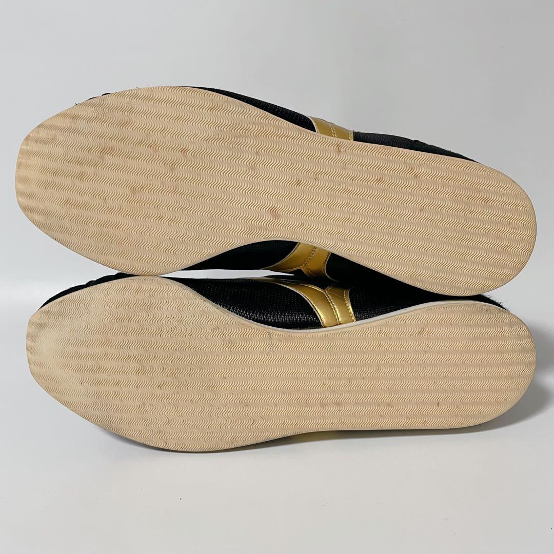 【美品】Mizuno ミズノ ボクシングシューズ 黒 金 26.5 ハイカット