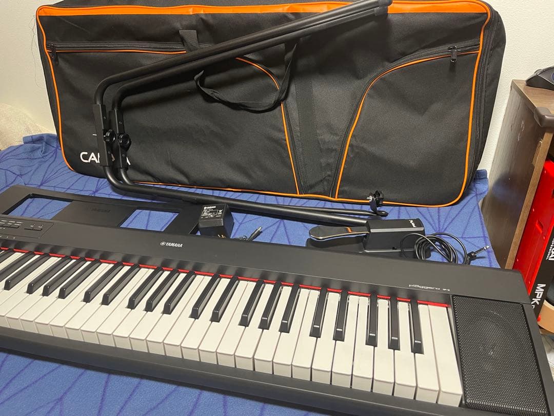 ヤマハ電子ピアノ NP-12B スタンド/ペダル/ソフトケース セット