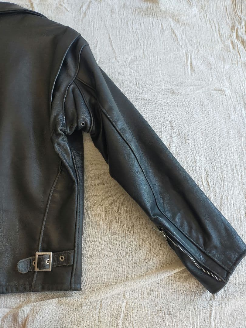 さみだれ★SCHOTT 本革 ジャケット(ボアなし、使用感かなりあり)