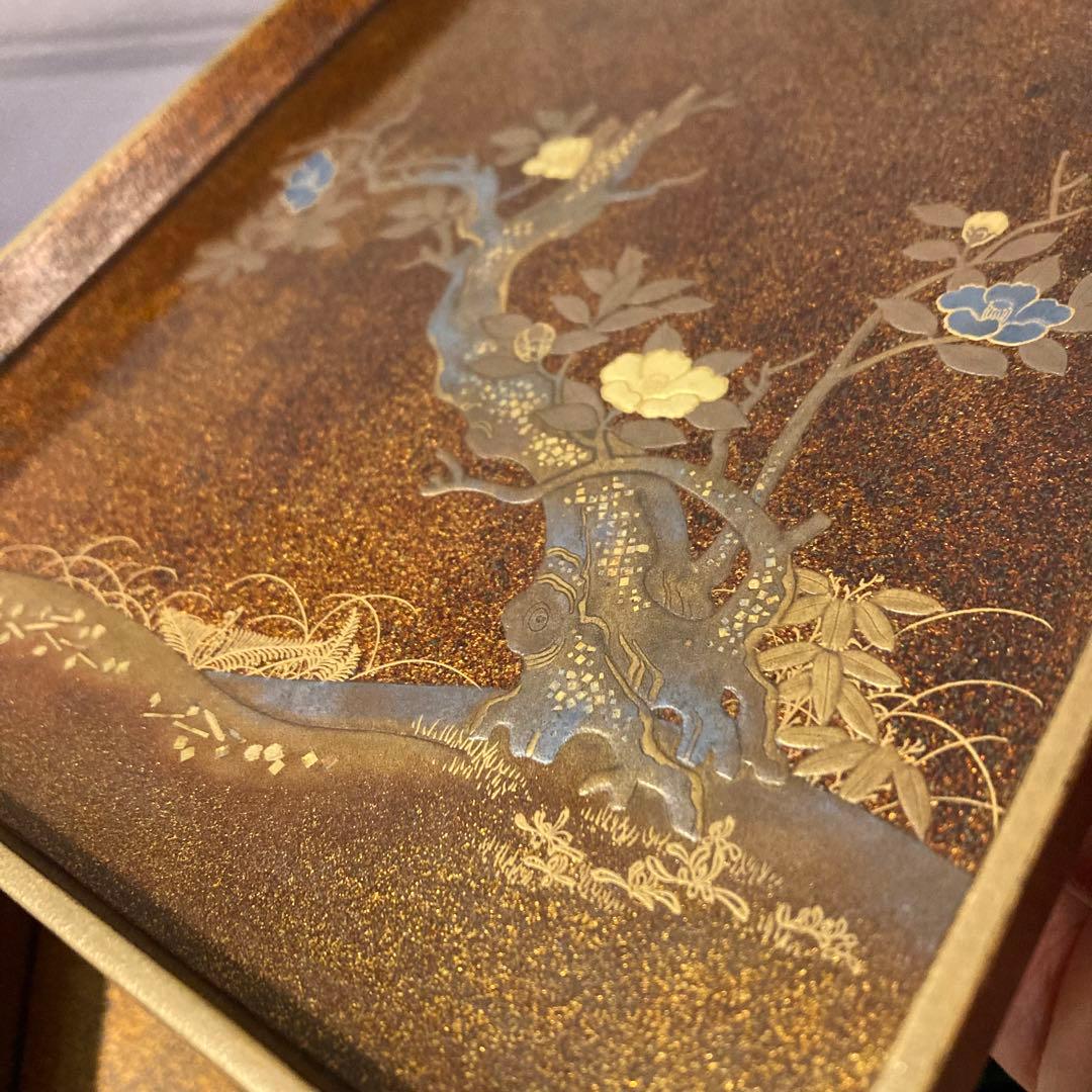 硯箱 蒔絵 硯 水滴 骨董 時代物 すずり すずり箱