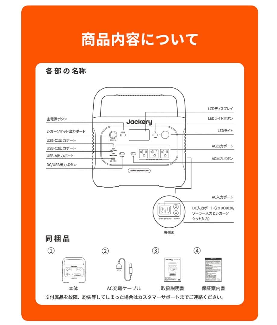 Jackery ジャクリ ポータブル電源 1000 ソーラーパネル 100w