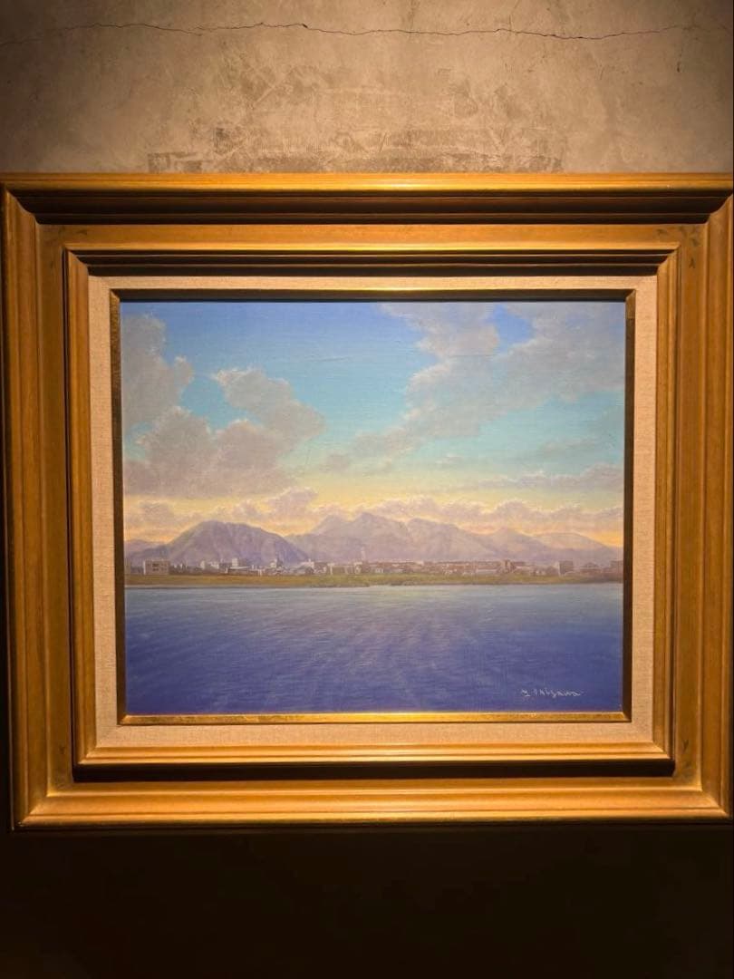 他の方発送×　鬼沢泰治　肉筆油彩画　直筆サインあり