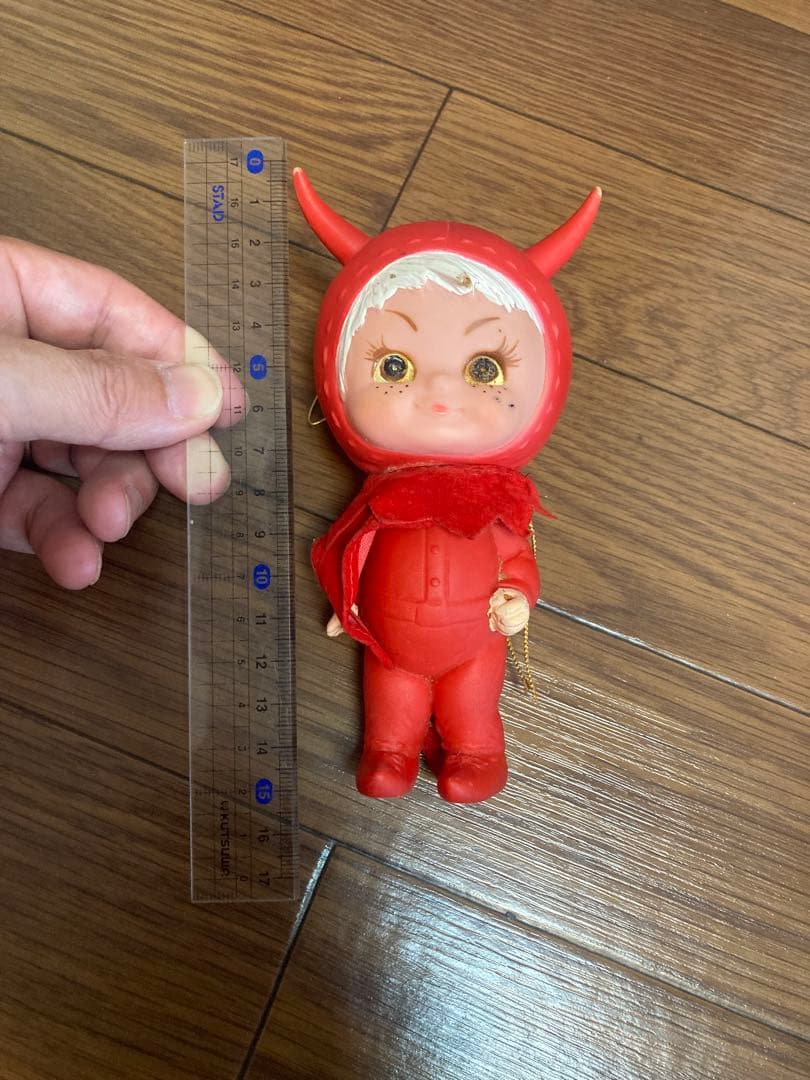 赤い悪魔の人形　kamar社　デビル　ソフビ　1970年代　ヴィンテージ