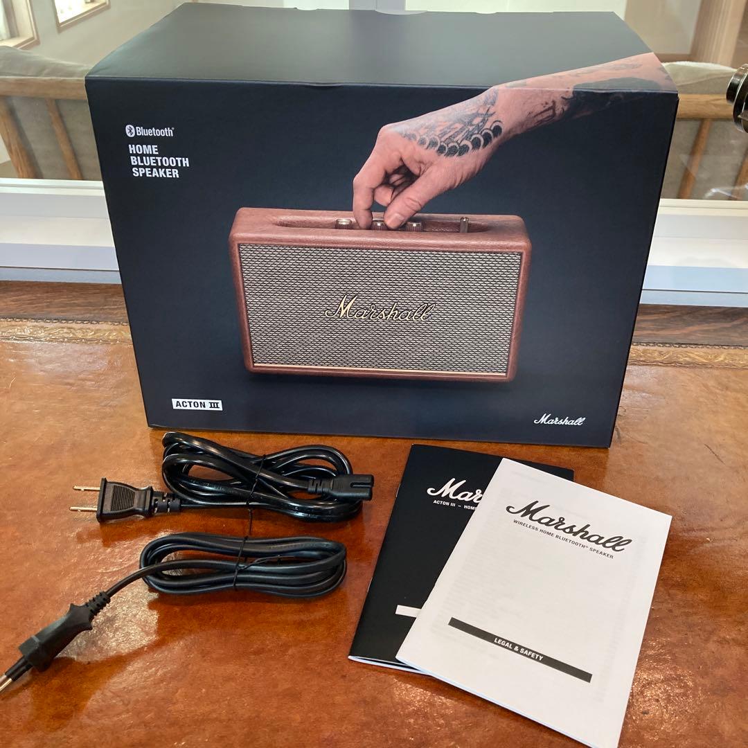 【美品】Marshall actonⅢ　ブラウン