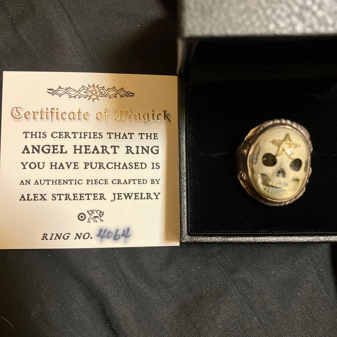 d*7様 希少！アレックスストリーター エンジェルハートリング スカル