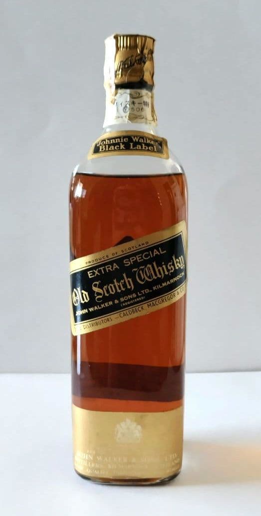 【古酒 箱無し】ジョニーウォーカー　ブラックラベル　白紋章　ウイスキー　特級