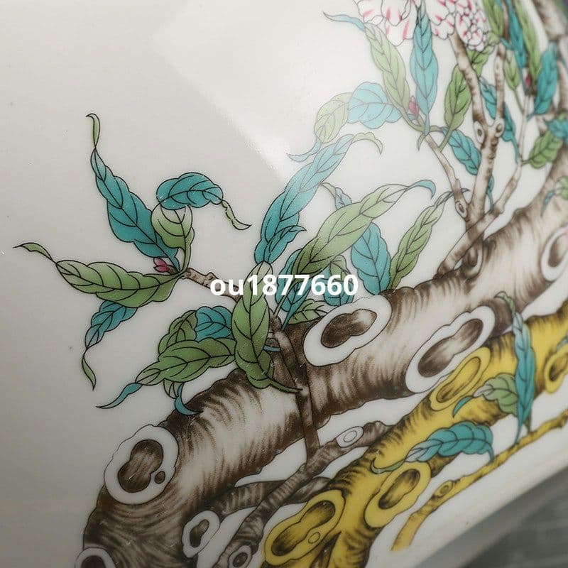 清乾隆粉彩福寿九桃天球瓶 景徳鎮 陶磁器 装飾品 現代工芸品 美術品 置物