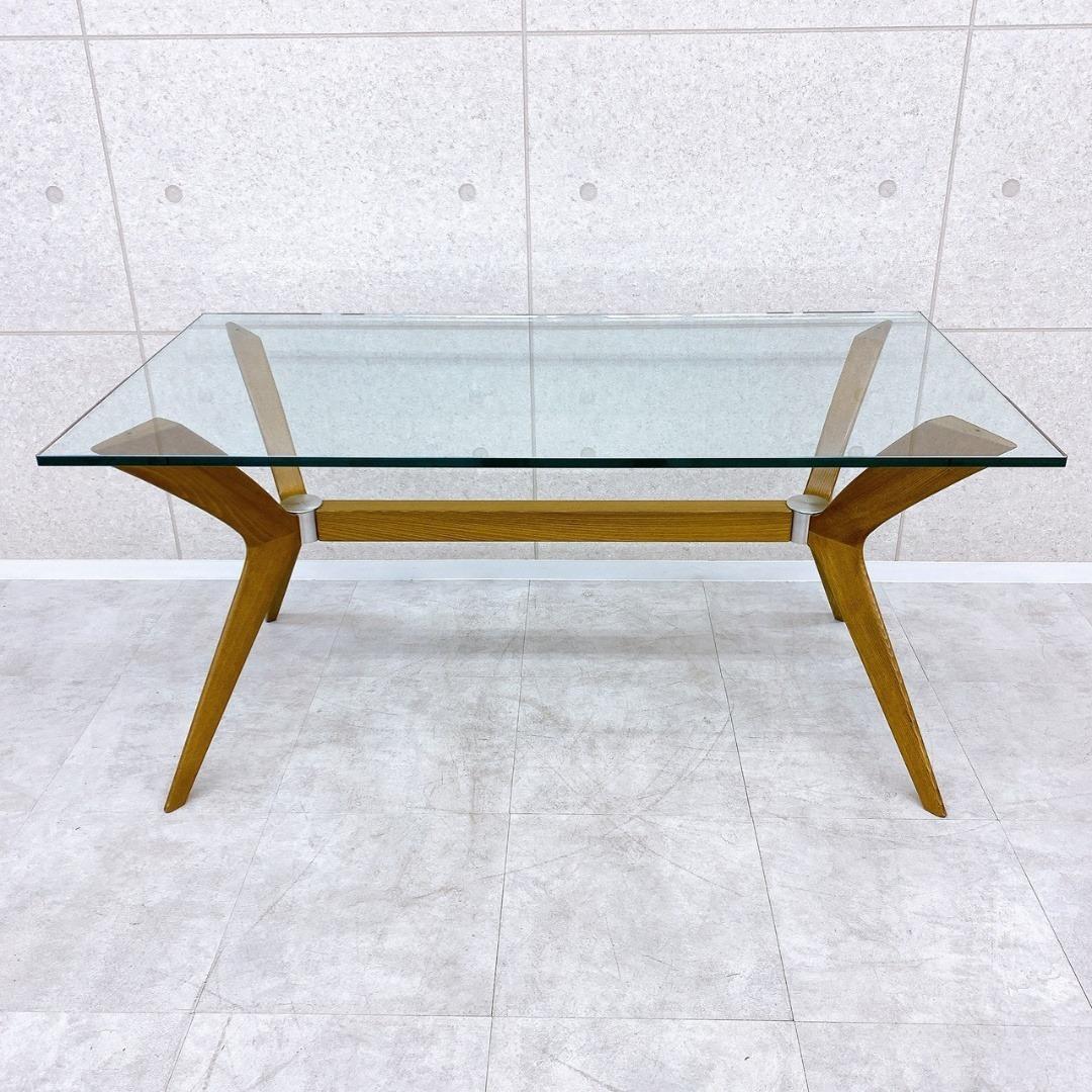 Calligaris（カリガリス） ガラステーブル 160×85×75cm