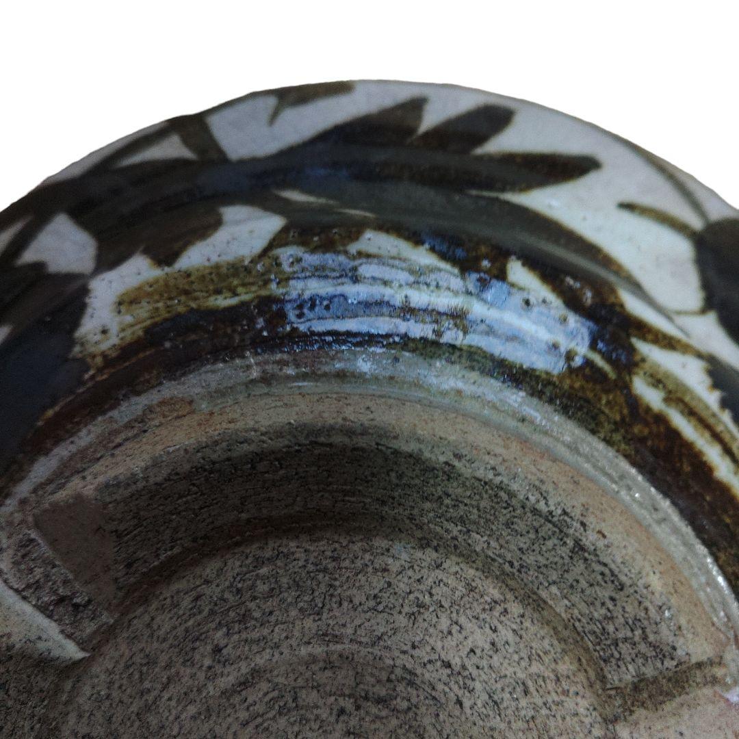 清水六兵衛　古鉄絵菓子皿　切欠高台