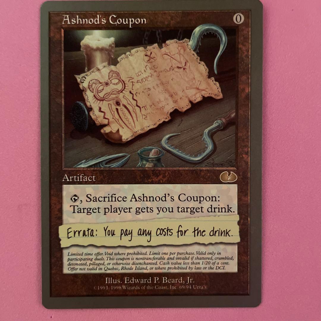 MTG Ashnod's Coupon 英　3枚セット