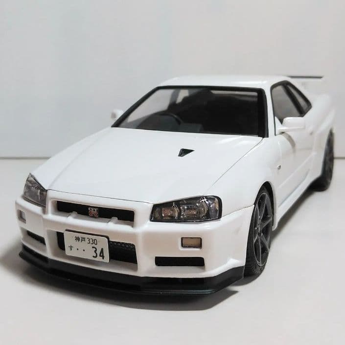 1/24　R34 スカイライン GTR VスペックII　プラモデル完成品