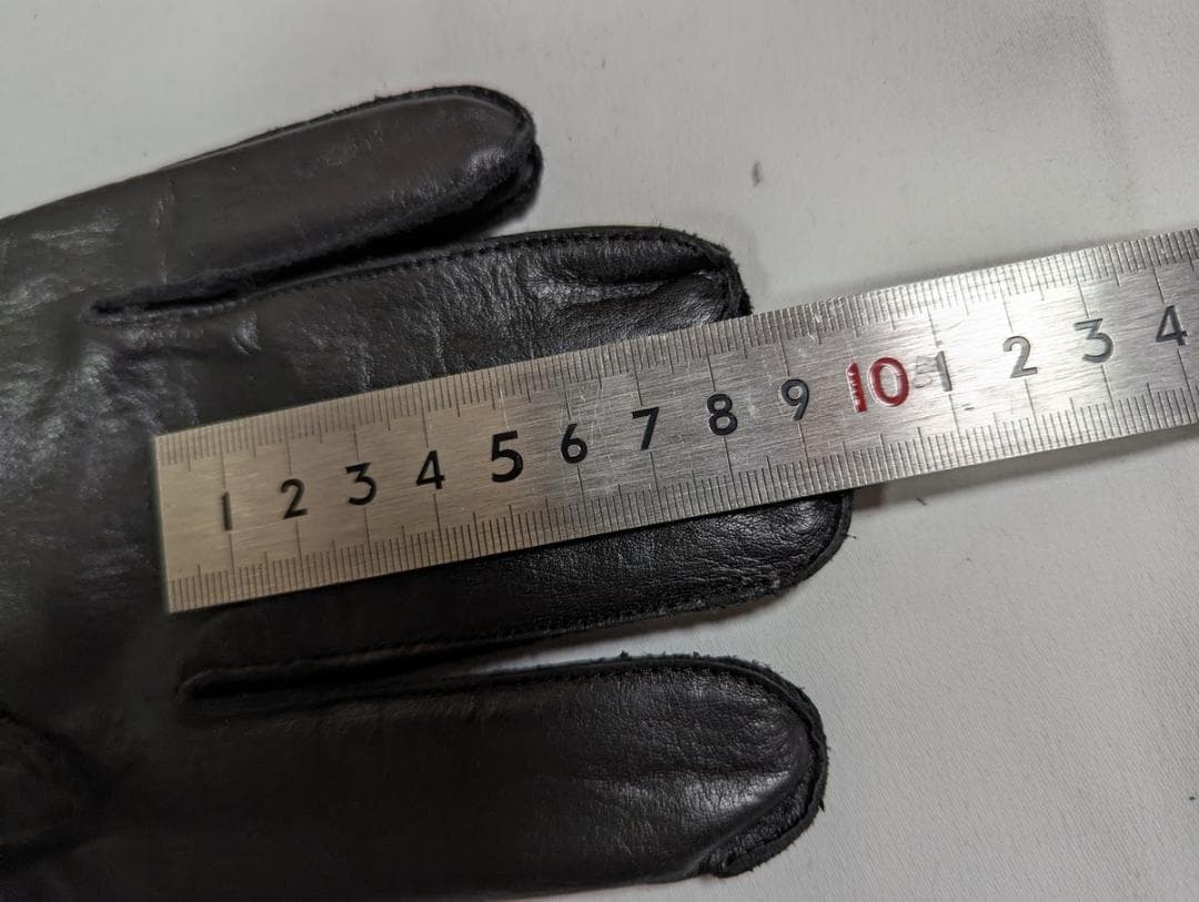 希少 新品 英国製 イギリス製 革手袋 ブラック 黒 ヴィンテージ