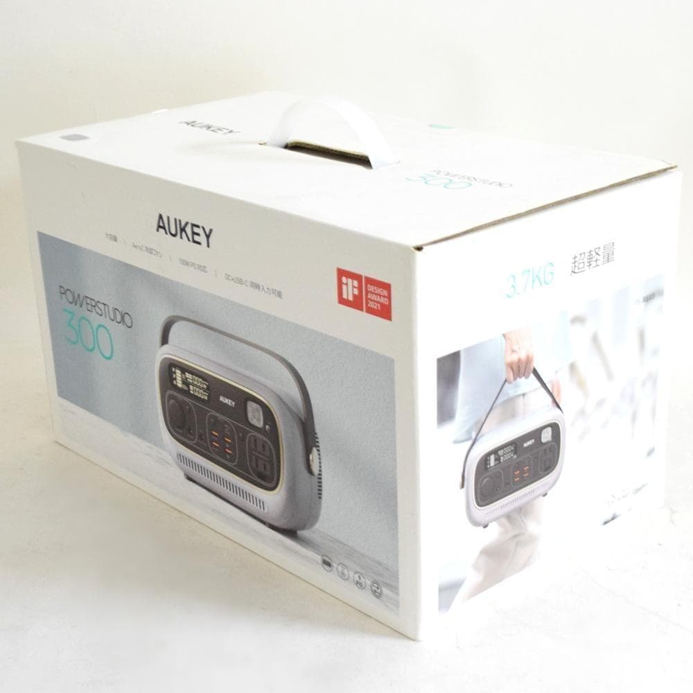 新品 AUKEY ポータブル電源 PS-RE03 グレー 容量297Wh