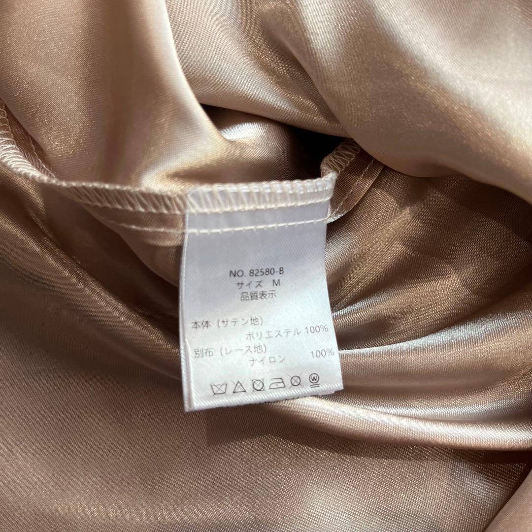 niana ニアナ　チュールレイヤードレースキャミワンピドレス　オケージョン　M