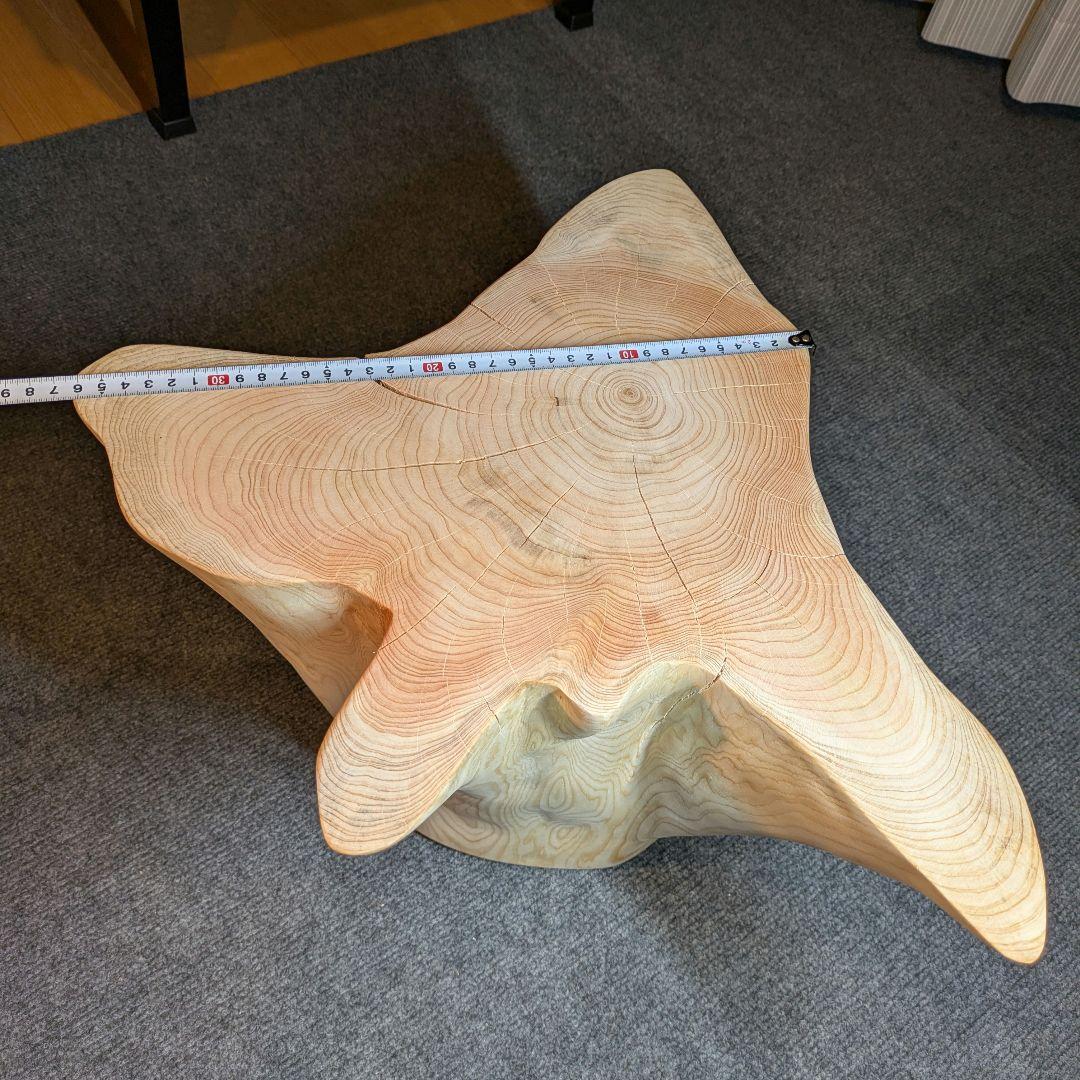 檜　切り株　丸太　椅子　スツール　 高さ約31㎝