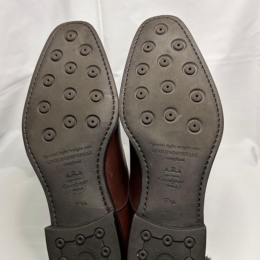 美品☆定価6万円☆ユニオンインペリアル☆革靴☆ブラウン☆U2006☆181