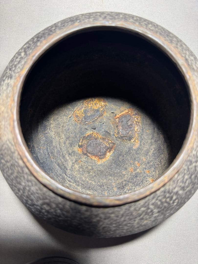 茶道具　無名無地鉄瓶