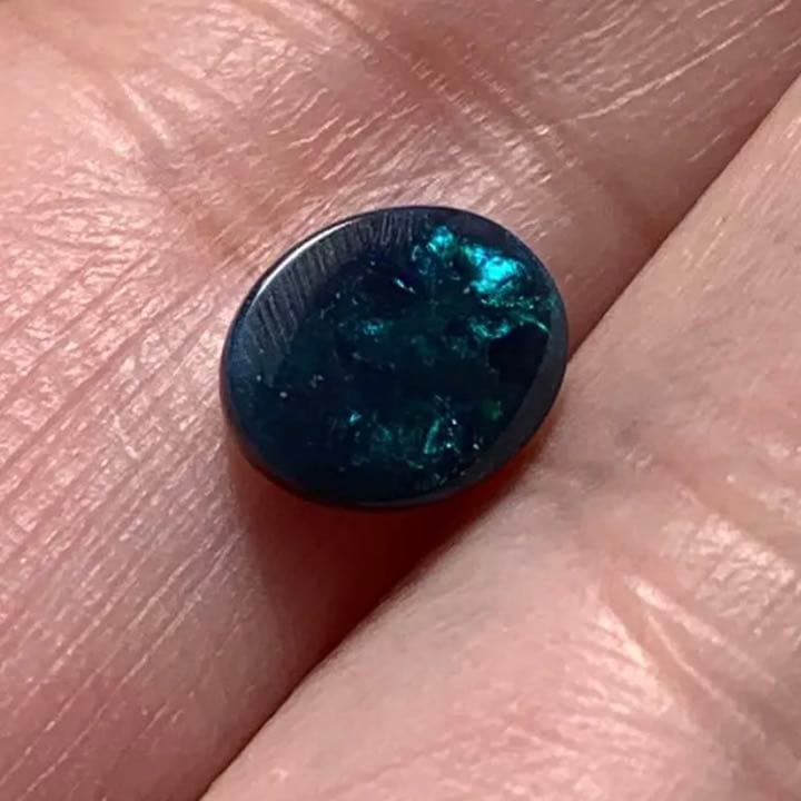 夜空みたいな0.75ctブラックオパール/ライトニングリッジ
