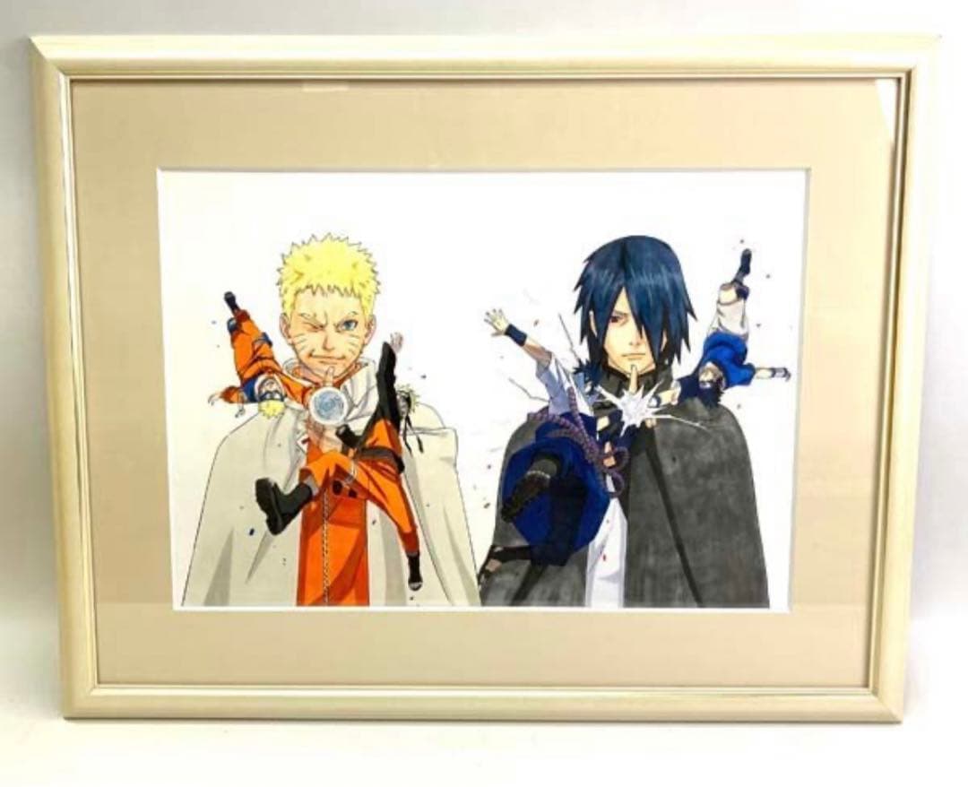 【限定・非売品】NARUTO 高級複製原画　ナルト　サスケ　ナルト展