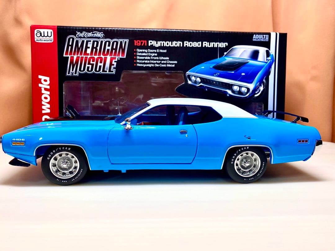 プリムスロードランナー1/18scale 青