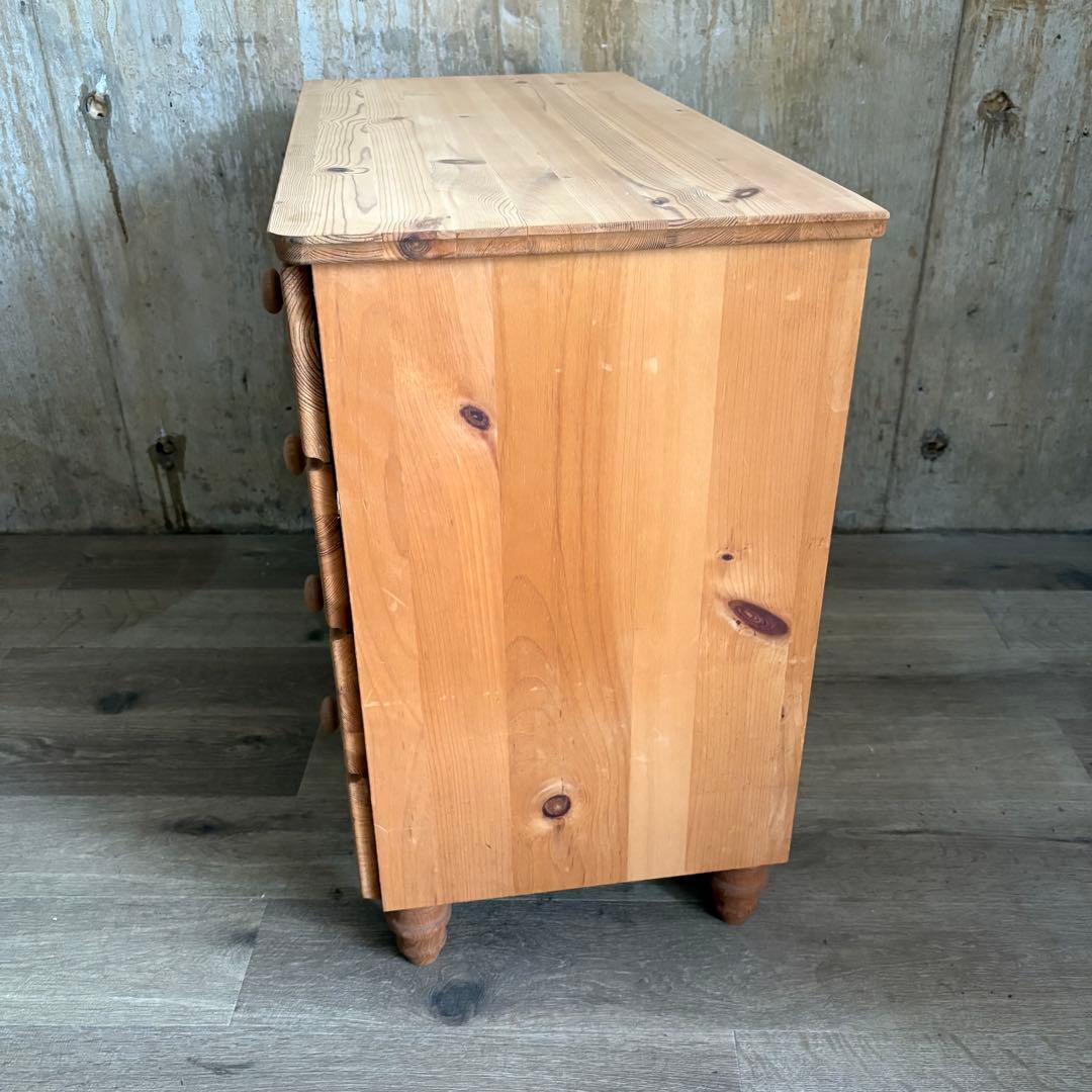 パイン材　カントリースタイル　ミドルチェスト