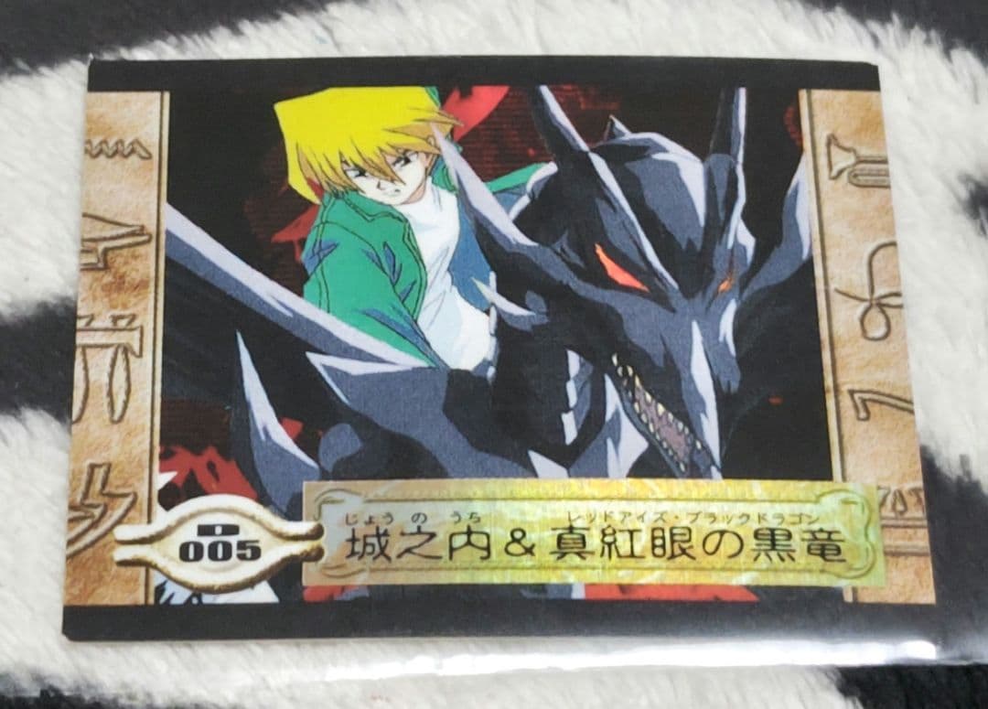 入手困難! 遊戯王 シールダスEX ホログラム 城之内&真紅眼の黒竜