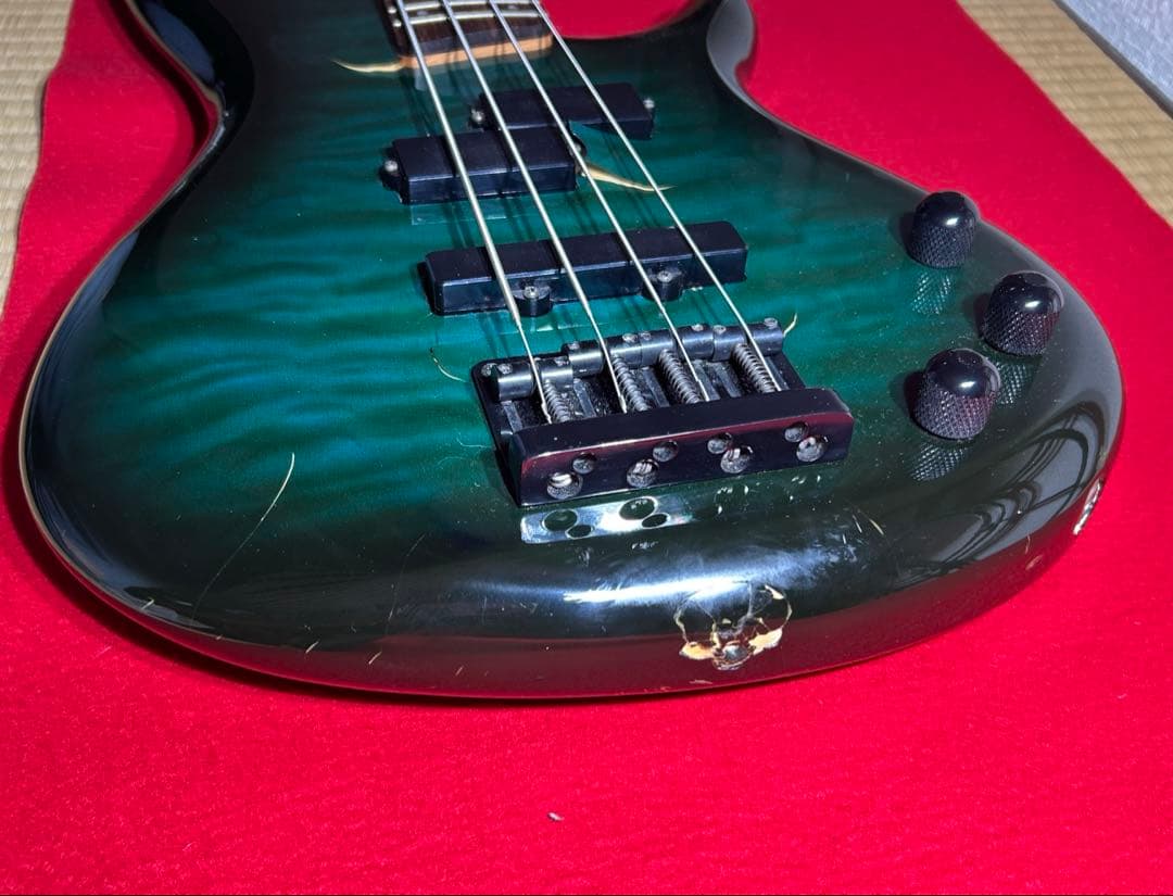 H*T様 アイバニーズ　4弦エレキベース　SDGR ソフトケース　グリーン