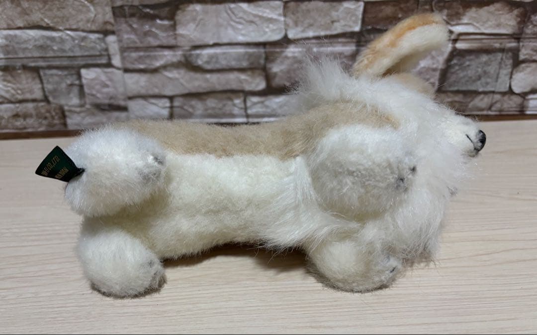 sanei 三英　犬　コーギー　ぬいぐるみ 昭和レトロ　グレースフル