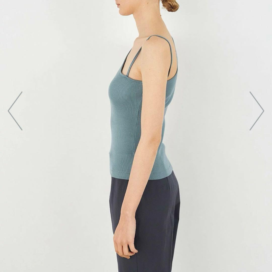 DESPRES スモールライトリブワンショルダータンクトップ　フリーサイズ