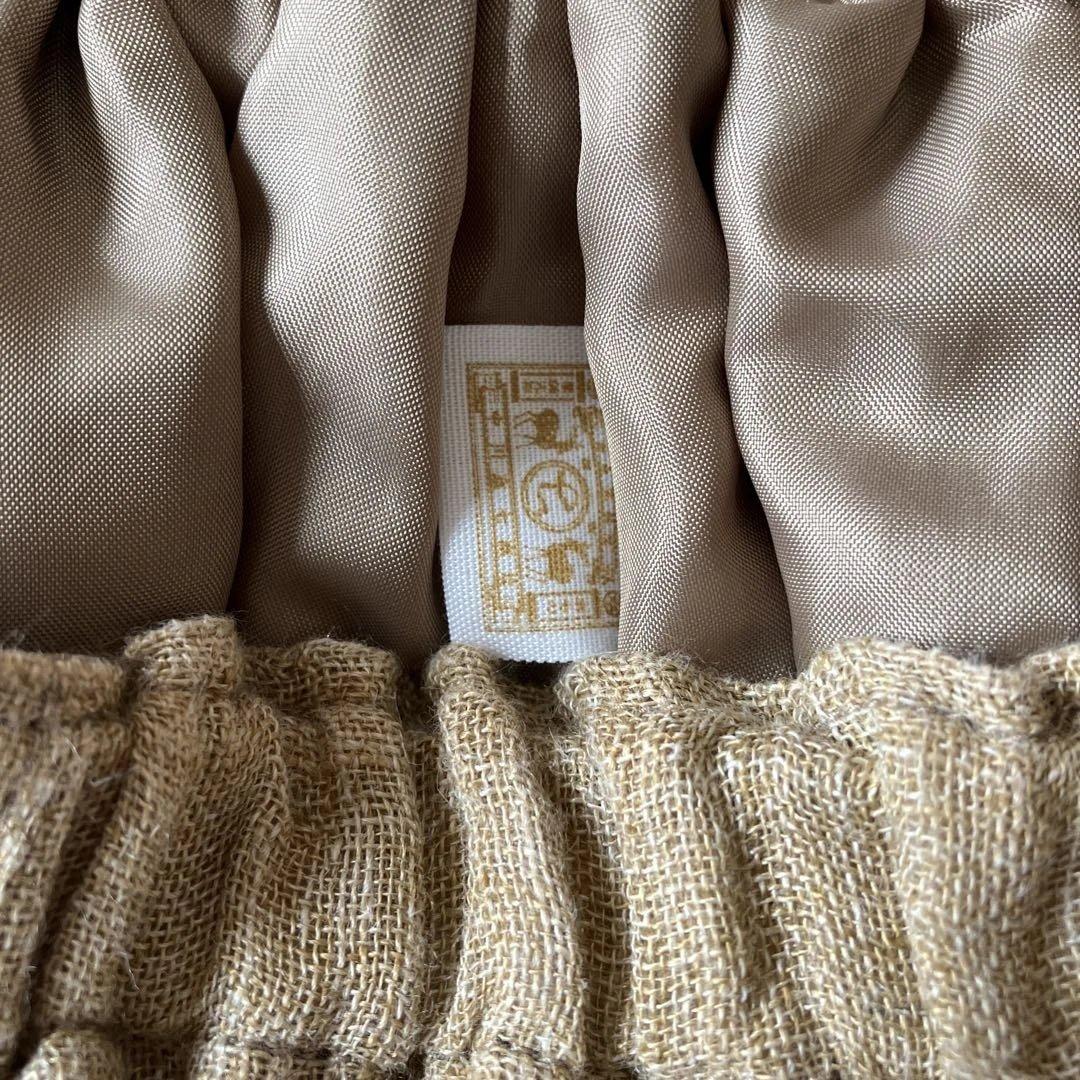 中川政七商店　麻のかや織り　キュロットスカート　リネン100%