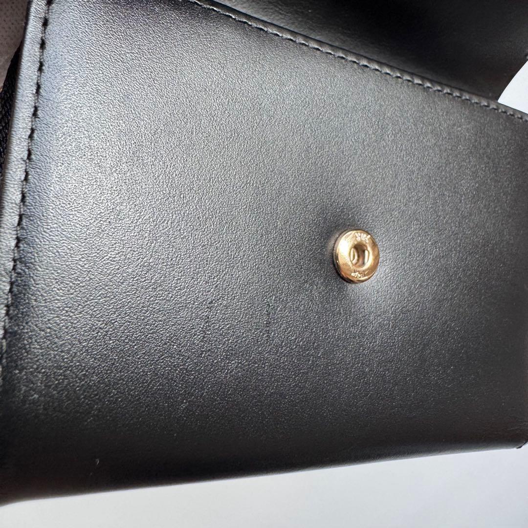 agnes b. アニエスベー 財布 折財布 三つ折り ブラック レザー