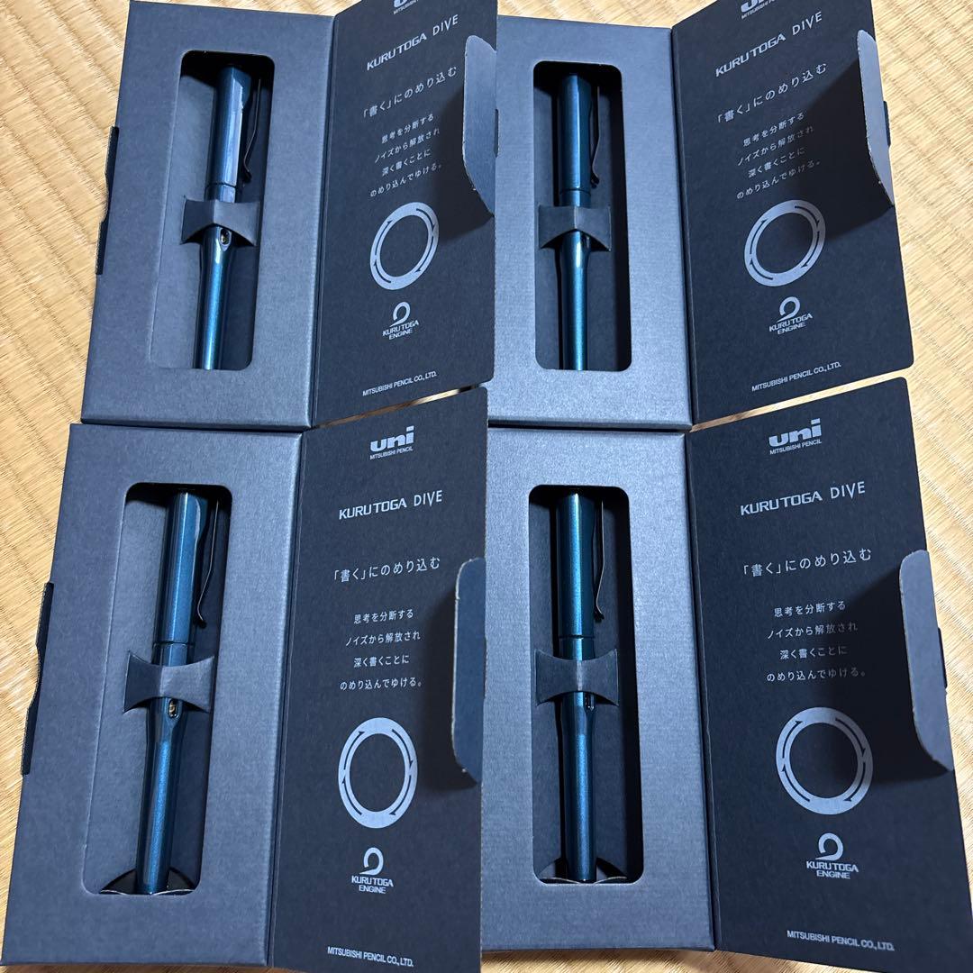 【新品未使用】KURUTOGA DIVE クルトガダイブ　アビスブルー 4本