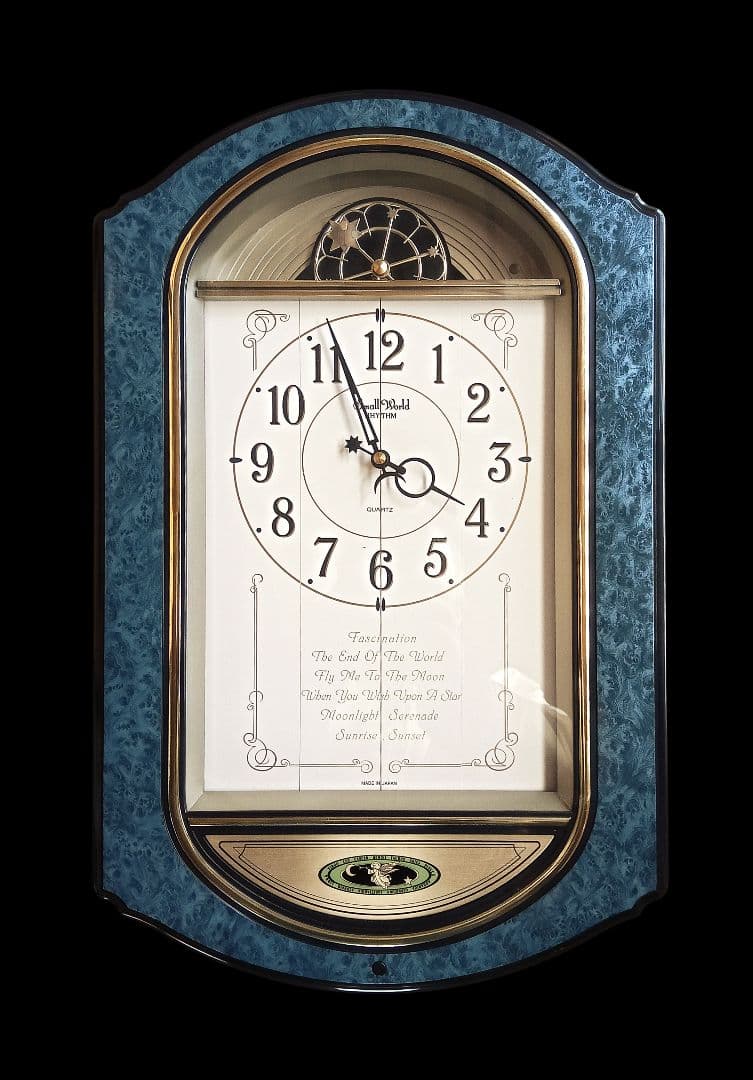 【美品】リズム時計工業 からくり時計 4MH744CZ