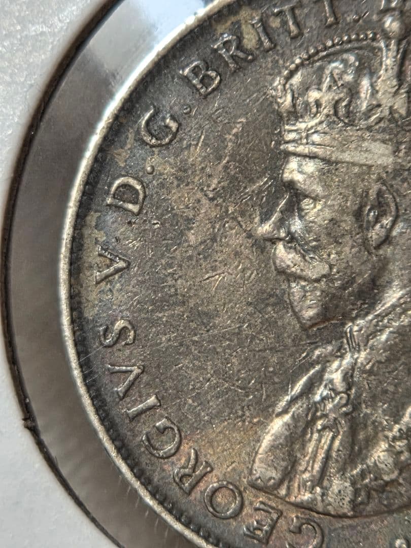 (稀少年号)オーストラリア連邦　ジョージ５世　1フローリン銀貨　1919 M