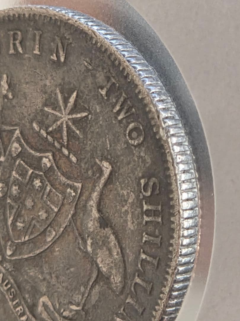 (稀少年号)オーストラリア連邦　ジョージ５世　1フローリン銀貨　1919 M