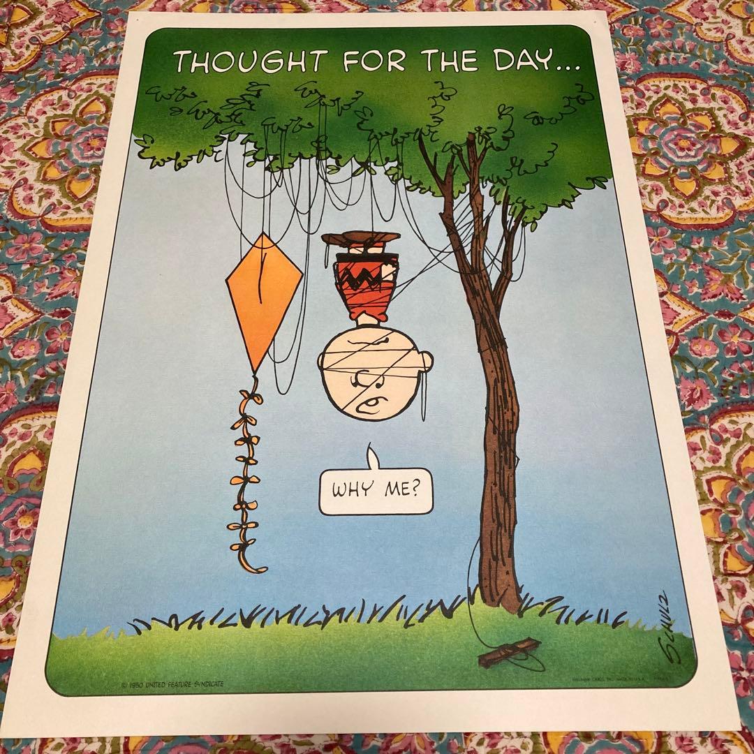 50'sヴィンテージ　ポスター　スヌーピー　チャーリーブラウン　1950年